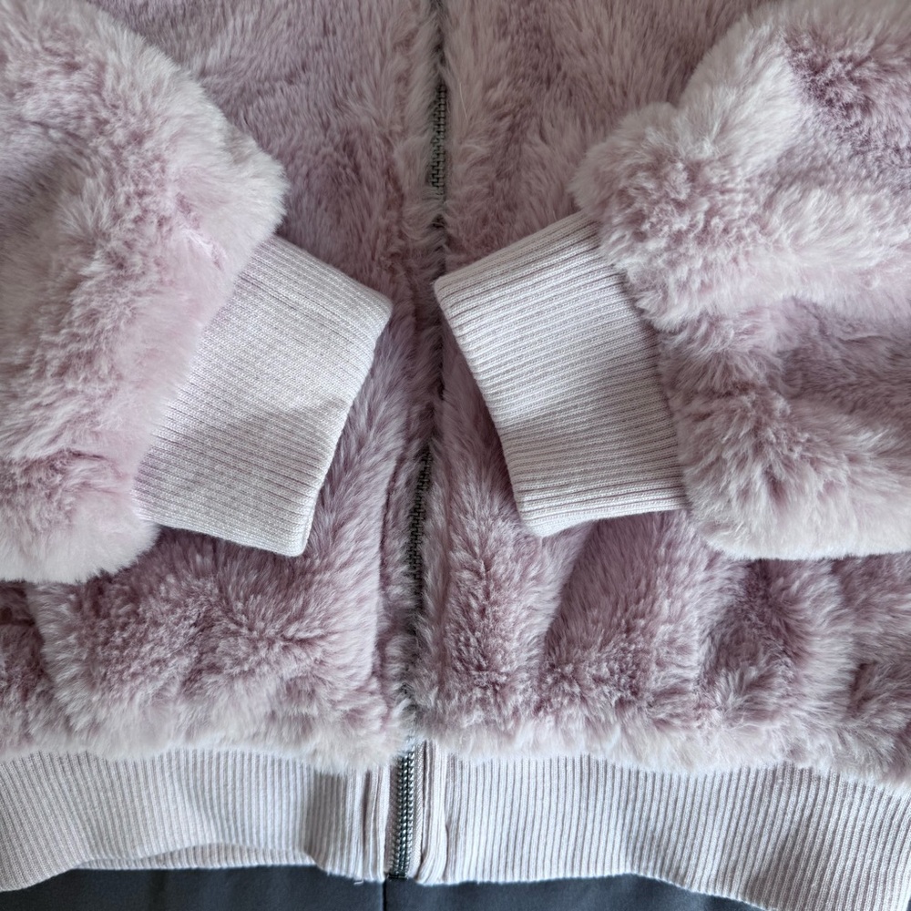 Women’s Pink Teddy Zip Jacket Size Medium - Picture 5 of 5